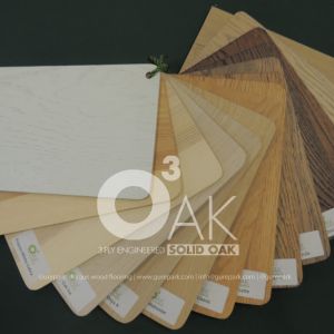 paño con la colección de tarima maciza tricapa de roble OAK3